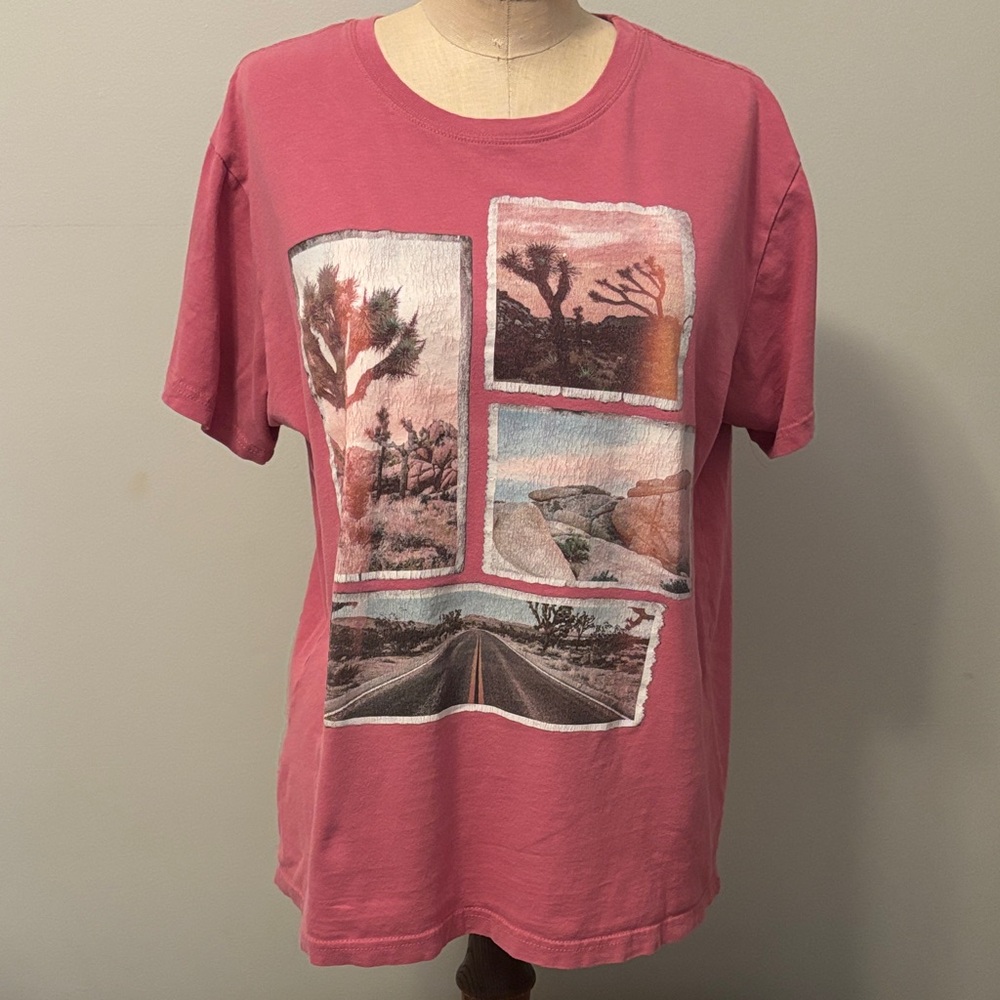 Mighty Fine Pink Graphic Short Sleeve Tee
